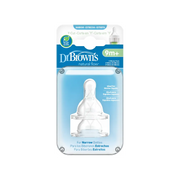 Tetine din silicon pentru biberoane cu gat ingust cu taietura in Y pentru lichide dense (2 pack)
