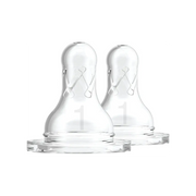 Tetine din silicon pentru biberoane cu gat ingust nivel 1 (0-3 luni) (2 pack)