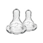 Tetine din silicon pentru biberoane cu gat ingust nivel 2 (3-6 luni) (2 pack)