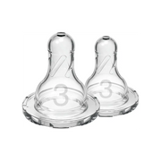 Tetine din silicon pentru biberoane cu gat ingust nivel 3 (6 luni+) (2 pack)