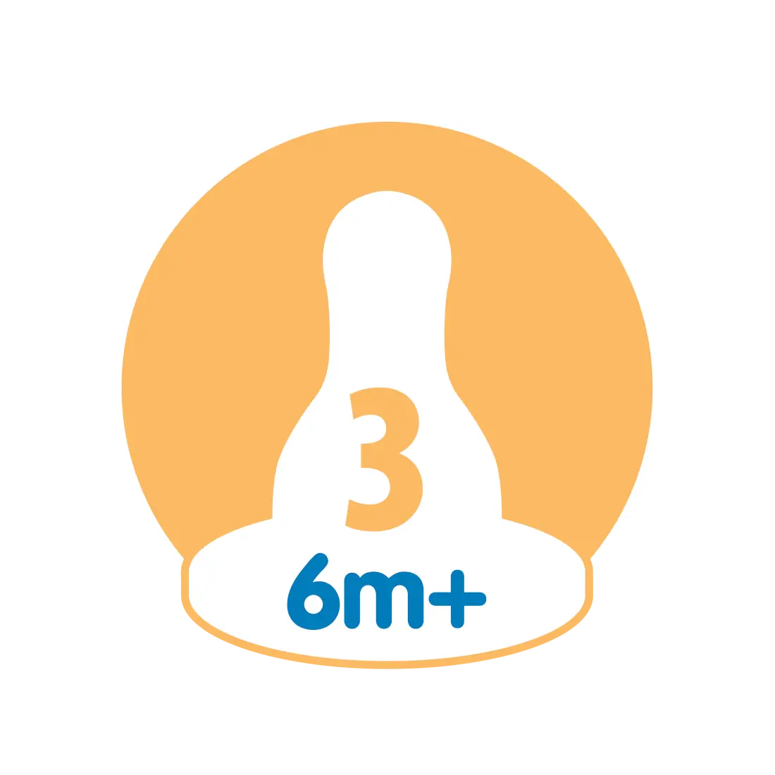 Tetine din silicon pentru biberoane cu gat ingust nivel 3 (6 luni+) (2 pack)