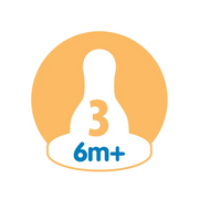Tetine din silicon pentru biberoane cu gat ingust nivel 3 (6 luni+) (2 pack)