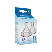 Tetine din silicon pentru biberoane cu gat ingust nivel 4 (9 luni+) (2 pack)