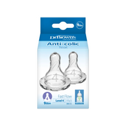 Tetine din silicon pentru biberoane cu gat ingust nivel 4 (9 luni+) (2 pack)