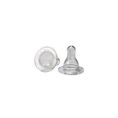 Tetine din silicon pentru biberoane cu gat ingust nivel prematuri (2 pack)