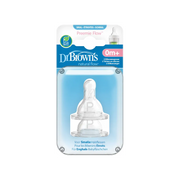 Tetine din silicon pentru biberoane cu gat ingust nivel prematuri (2 pack)