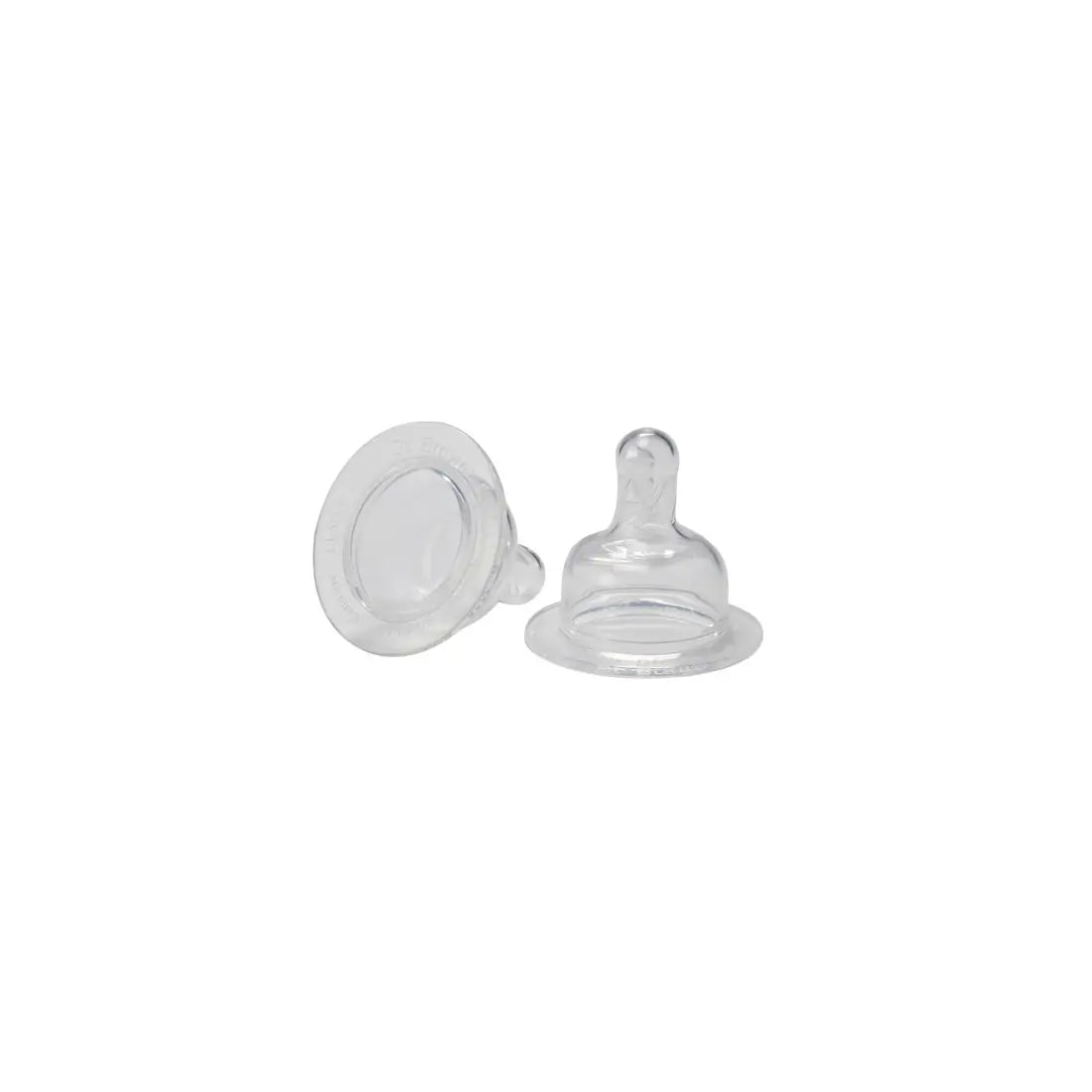 Tetine din silicon pentru biberoane cu Gat Larg nivelul 1 (0-3 luni) (2 pack)