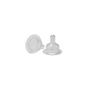 Tetine din silicon pentru biberoane cu Gat Larg nivelul 1 (0-3 luni) (2 pack)