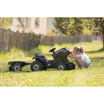 Tractor cu pedale si remorca Smoby Farmer XL negru