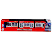 Tramvai Dickie Toys City Liner rosu