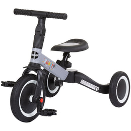 Tricicleta si bicicleta Chipolino Smarty 2 in 1 grey